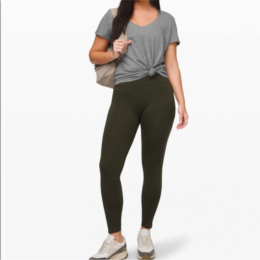 Lululemon Ebb To Street Tight Olive Green 4